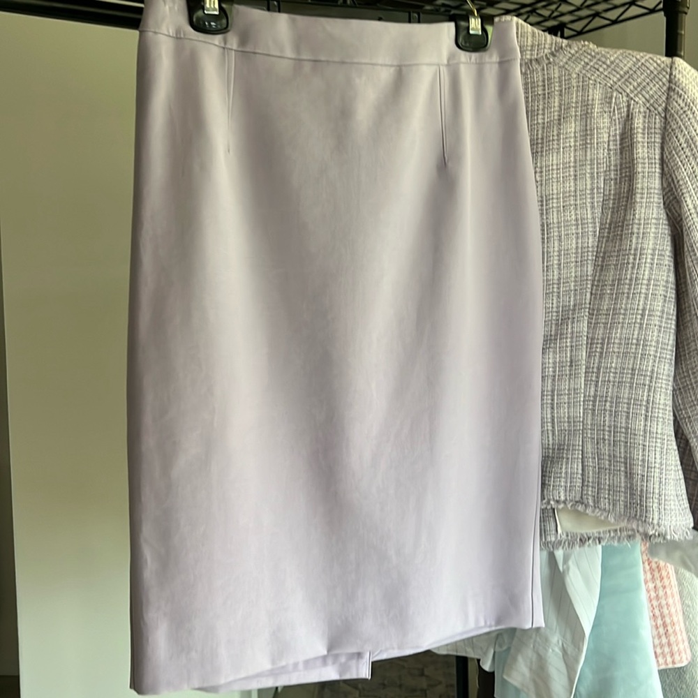 White House Black Market  Lavender pencil skirt, part of a suit, jacket separate
